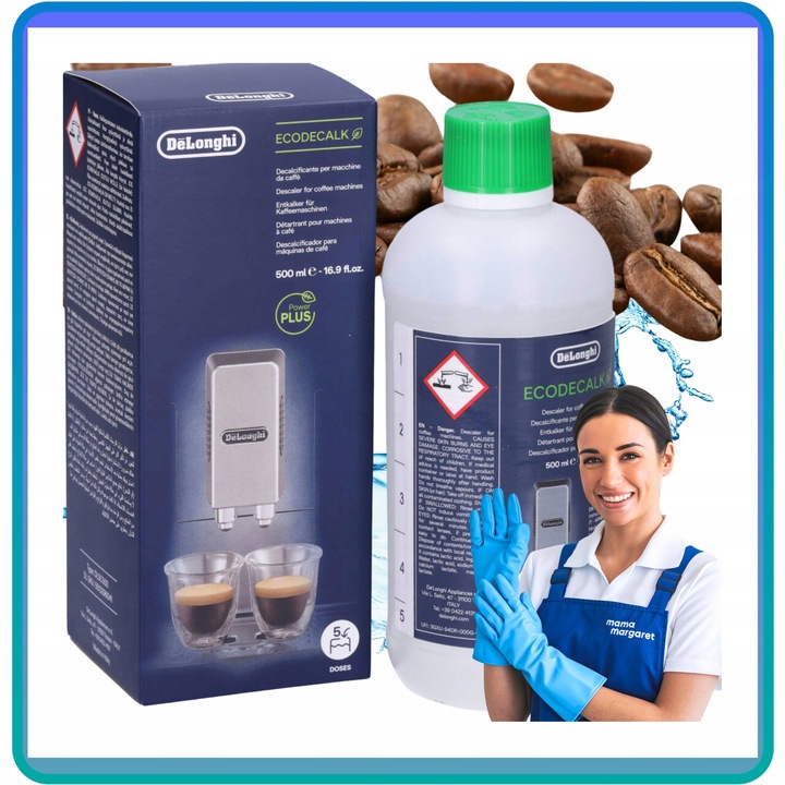 ODKAMIENIACZ do ekspresu DeLonghi EcoDecalk DLSC500 500ml ORYGINALNY
