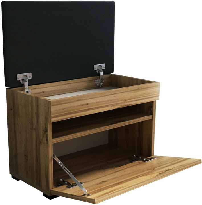 Szafka na buty 60 z siedziskiem 60cm dąb wotan 60cm