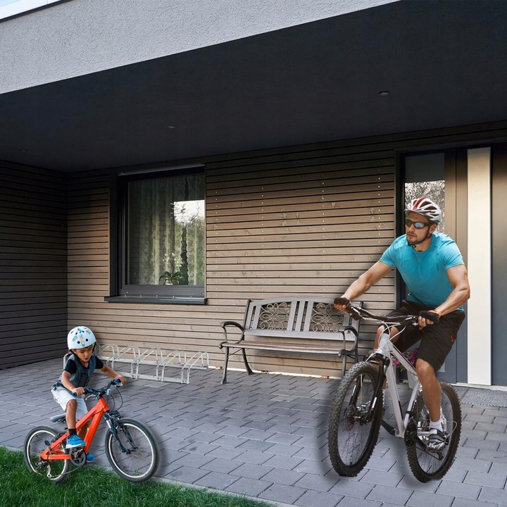 STOJAK NA ROWERY 5 Stanowisk 5 Rowerów Rowerowy Rower Uchwyt Parking Ocynk