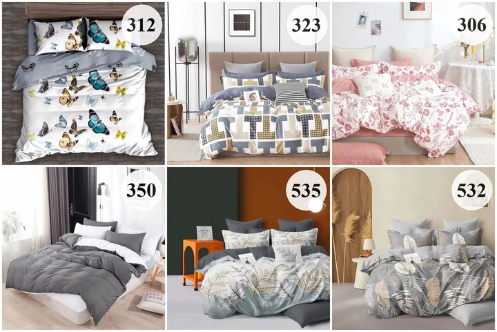 POŚCIEL 200x220 KOMPLET DWUSTRONNA Z PRZEŚCIERADŁEM MIŁA DUŻO WZORÓW #