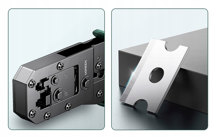 UGREEN Szczypce Zaciskarka Kabli Wtyczek Końcówek LAN Ethernet RJ 8P /