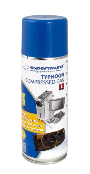 SPRĘŻONE POWIETRZE DO KOMPUTERA W SPRAYU 400ML x4