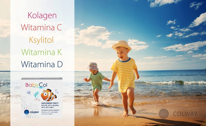 2x BabyCol COLWAY Dla Dzieci - Kolagen Rybi, Wit D3, C, K2 - 60 Pastylek