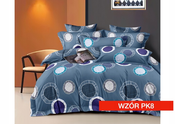 POŚCIEL ANTYALERGICZNA SATYNOWA 220x200 i 2x 70x80 KOMPLET 3 CZĘŚCI WZORY