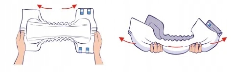 SUPER SENI QUATRO XL pieluchomajtki dla dorosłych 10SZT.