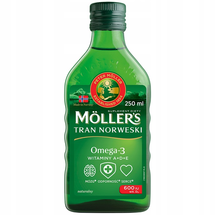Moller's Tran Norweski suplement diety 2x250ml