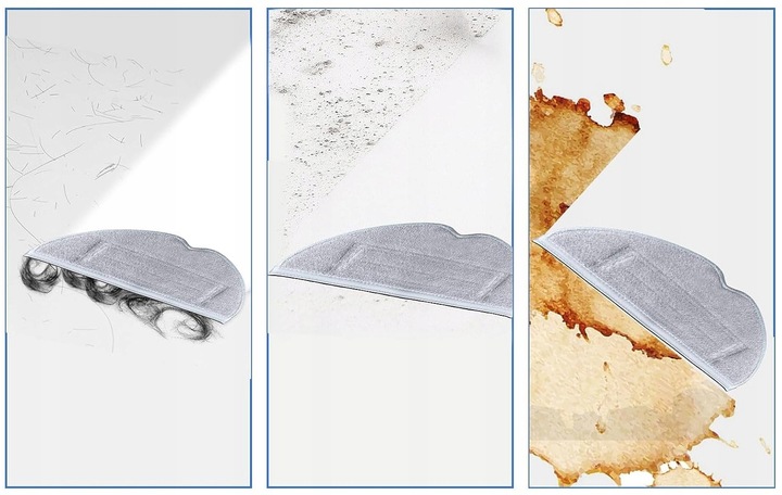 ZESTAW FILTRY SZCZOTKI MOP DO XIAOMI ROBOROCK S7 T7 T7S S70 S75 Plus Max +