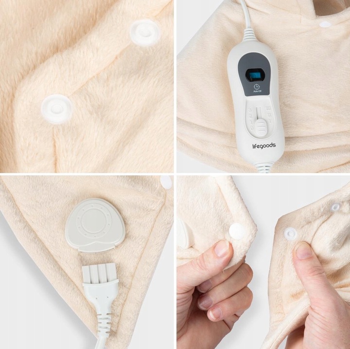 PODUSZKA ELEKTRYCZNA / KOŁNIERZ ROZGRZEWAJĄCY KARK RAMIONA SZYJA