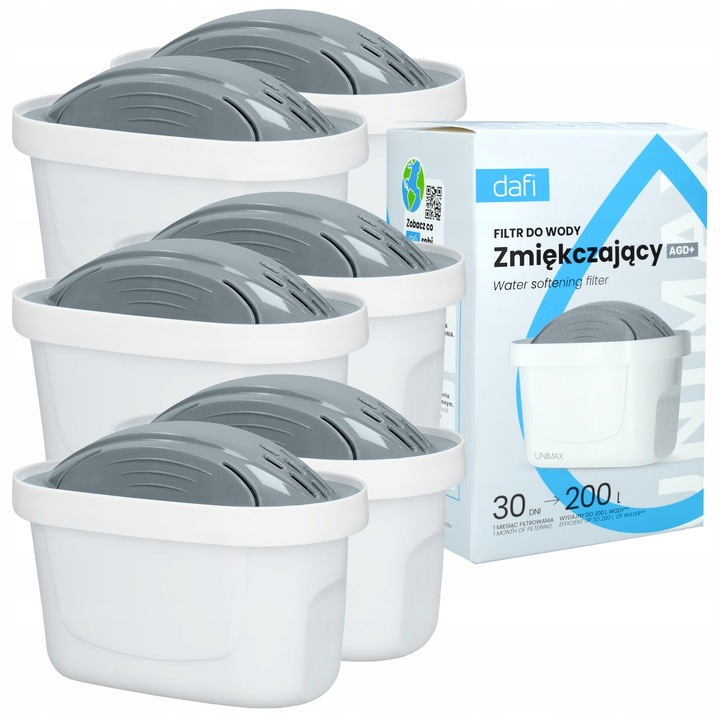 Filtry Dafi Unimax AGD+ do dzbanek filtrujący Dafi - twarda woda 6