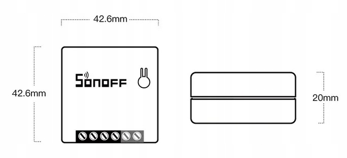 SONOFF MINI R2 Przełącznik WIFI Dopuszkowy SUPLA