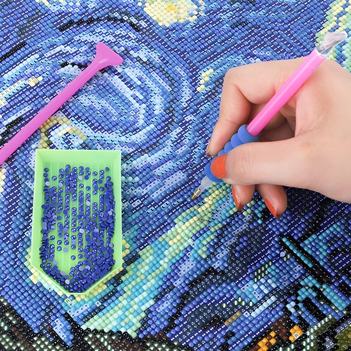 AKCESORIA DO HAFTU DIAMENTOWEGO ZESTAW PUDEŁKO DIAMOND PAINTING W WALIZCE