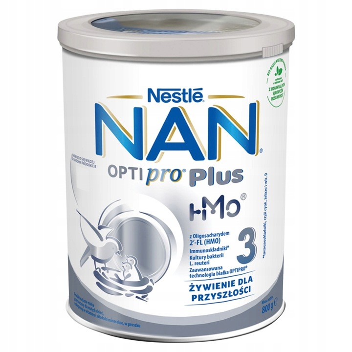 NAN OPTIPRO Plus 3 HMO Produkt na bazie mleka dla małych dzieci 6x 800 g