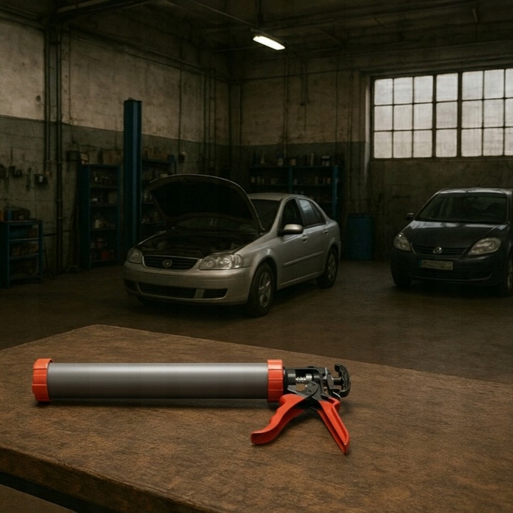 PISTOLET do mas WYCISKACZ do silikonu uszczelniaczy klejów tubowy