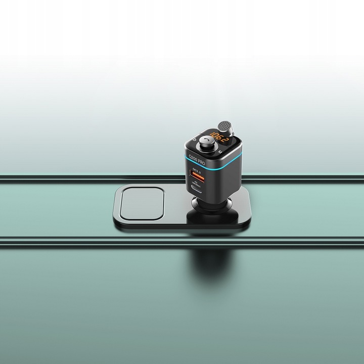 Transmiter FM Bluetooth Feegar Q200 PRO Szybka Ładowarka QC 4.0 42W