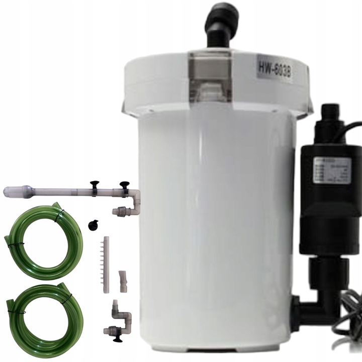 Filtr Zewnętrzny Mechaniczny Kubełkowy HW-602B Do Akwarium