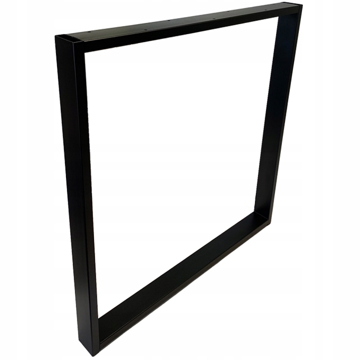 NOGI DO STOŁU BIURKA METALOWE CZARNE 80x72 CM PROFIL 6x2 CM LOFTOWE 2