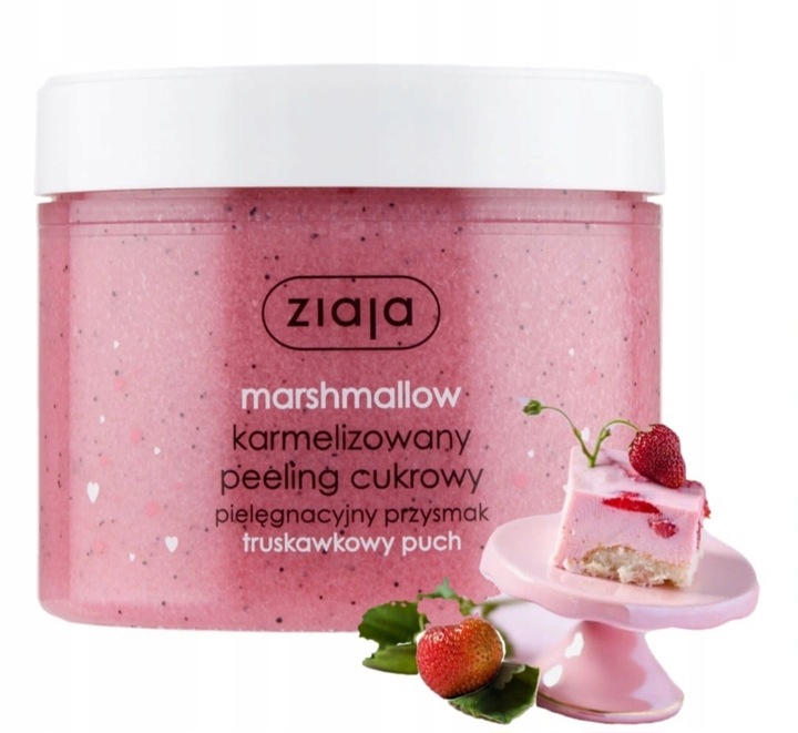 ZIAJA PEELING CUKROWY DO CIAŁA MARSHMALLOW 300ML