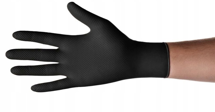 Rękawice Nitrylowe Mercator GOGRIP BLACK Czarne a50 XXL