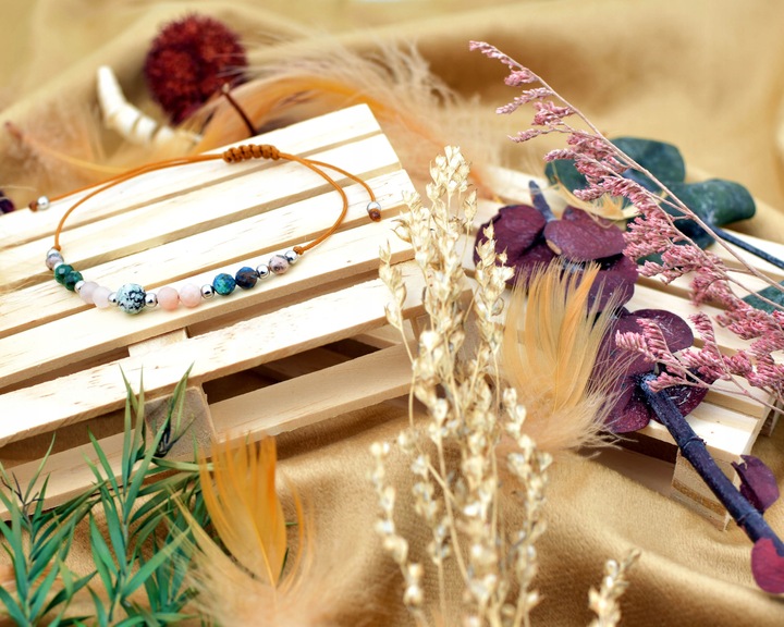 Bransoletka Znak Zodiaku BYK Naturalne Kamienie Zodiak