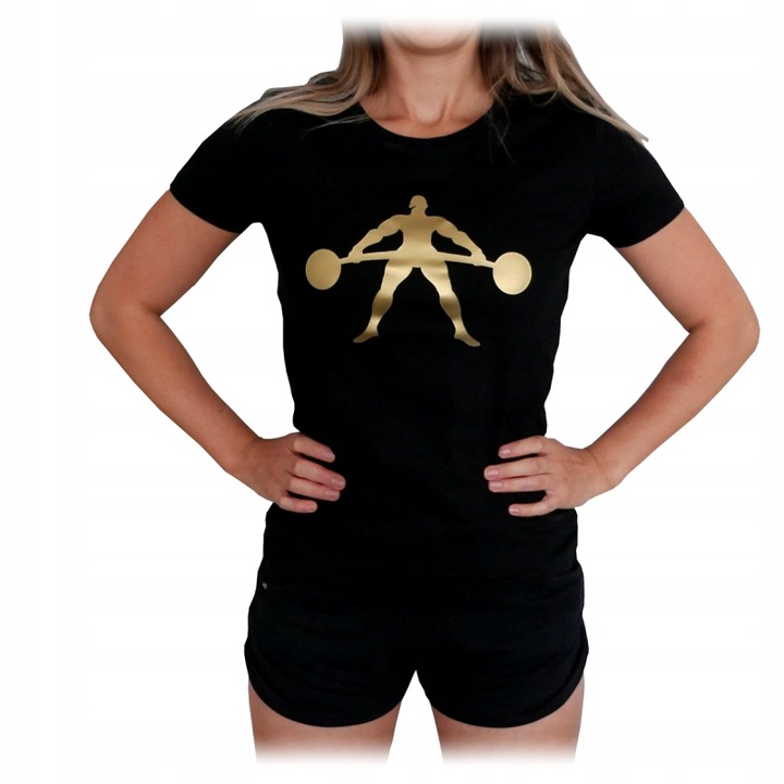 T-Shirt Koszulka Damska SM Siłownia Trening SMPOWER r. M