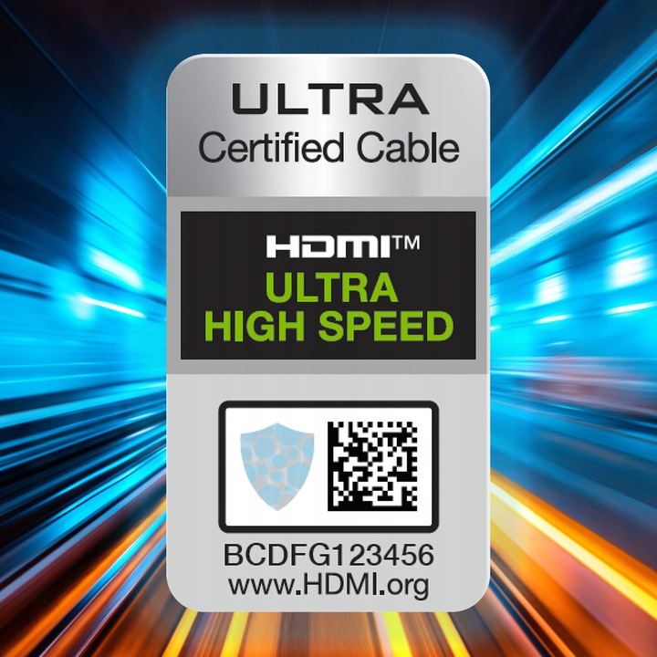 Kabel HDMI 2.1 PRZEWÓD ULTRA High Speed 8K/60HZ 4K/120HZ CERTYFIKOWANY