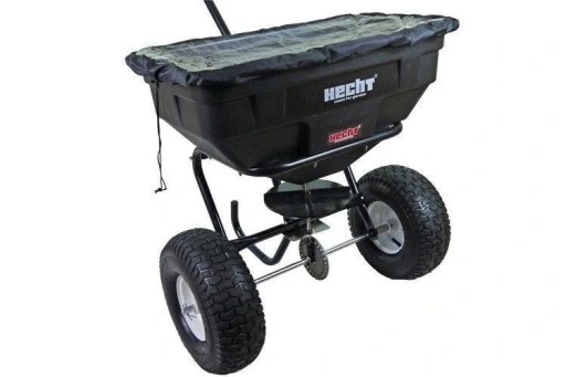 SIEWNIK ROZSIEWACZ DO TRAWY NASION SOLI HECHT 256 REGULACJA ROZRZUTU 60L