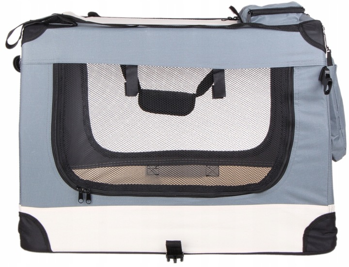 TRANSPORTER TORBA SKŁADANA KOJEC DLA PSA KOTA Z MATĄ PLUSZOWĄ 82cm XL