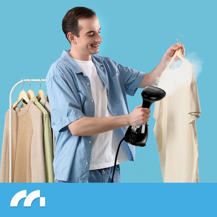 ŻELAZKO PAROWE PAROWNICA DO UBRAŃ STEAMER KLIPS 7w1 PAROWY ZESTAW