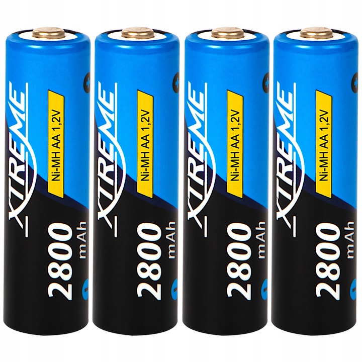 4 SZT AKUMULATOR XTREME Ni-MH AA R6 1.2V 2800mAh