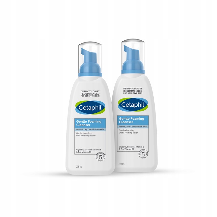 Zestaw Cetaphil Lekka pianka do mycia twarzy x2 + GRATIS mini MD EM