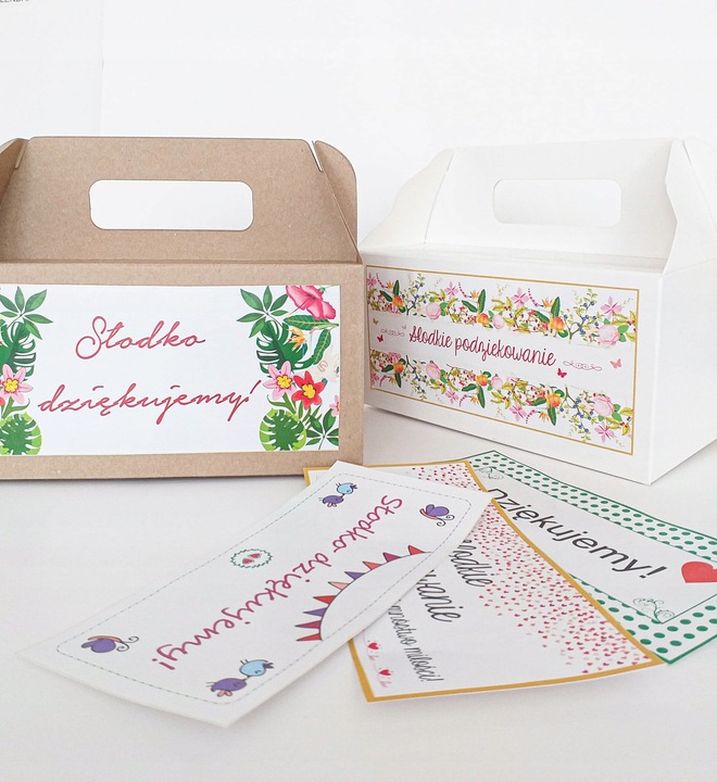 PUDEŁKO NA CIASTO wesele kartonik ŚLUB białe100szt