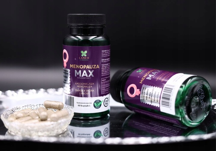 MENOPAUZA MAX PREMIUM dla dojrzałych kobiet Czerwona koniczyna Lanco 60kaps