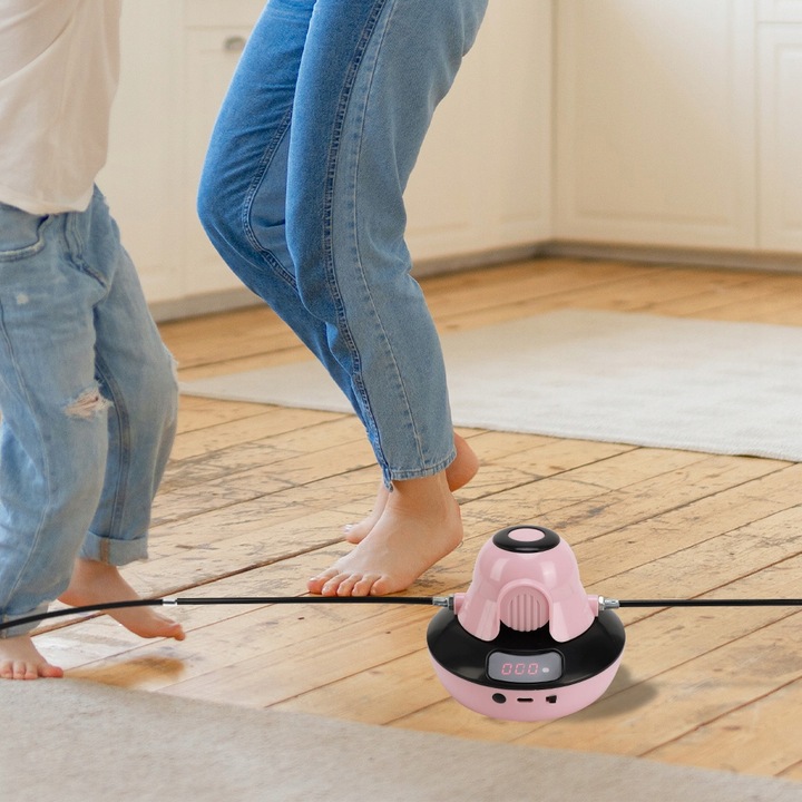 SKAKANKA INTELIGENTNA AUTOMATYCZNA DLA DZIECKO Z LED LICZNIK + PILOT RÓŻOWY