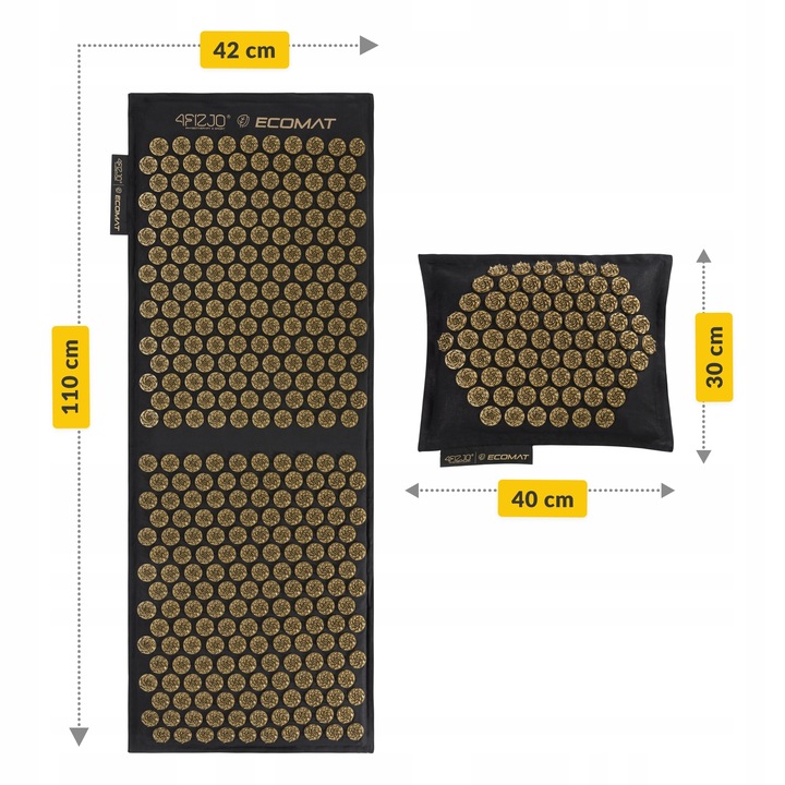 MATA DO AKUPRESURY ECO Z KOLCAMI ZDROWOTNA RELAKS MASAŻ PODUSZKA TORBA