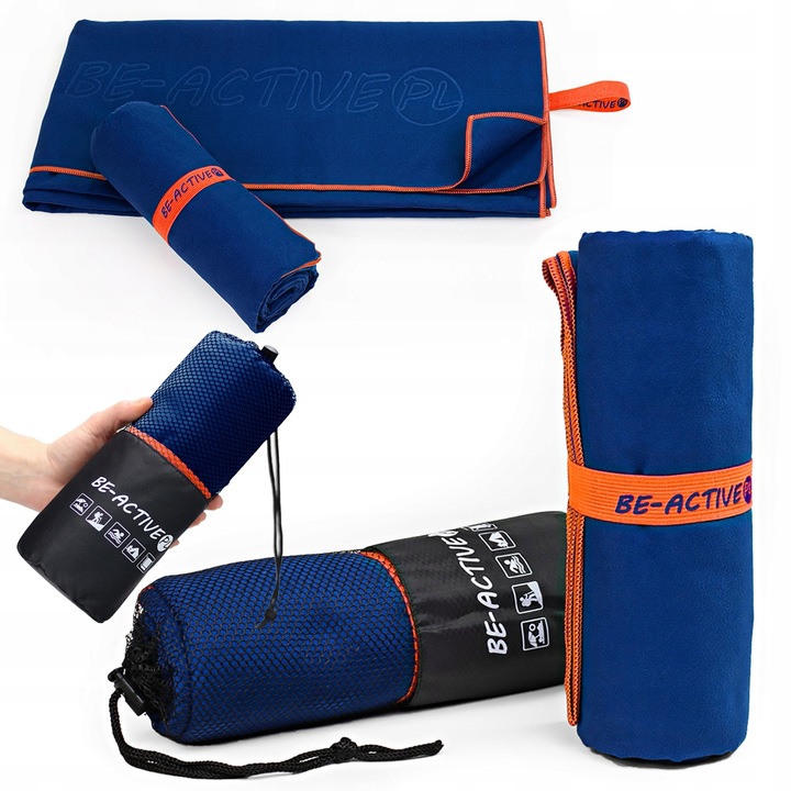 RĘCZNIK Z MIKROFIBRY SZYBKOSCHNĄCY NA BASEN WYJAZD SPORTOWY PLAŻOWY 180x100