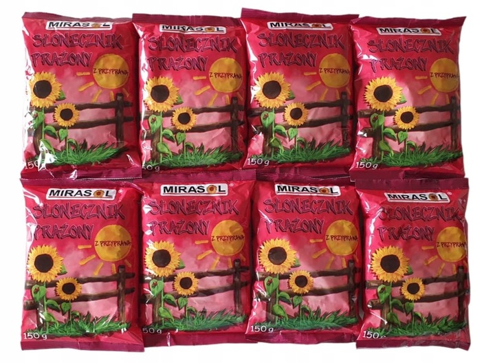 SŁONECZNIK PRAŻONY 150g Z PRZYPRAWĄ MIRASOL DUŻE ZIARNO