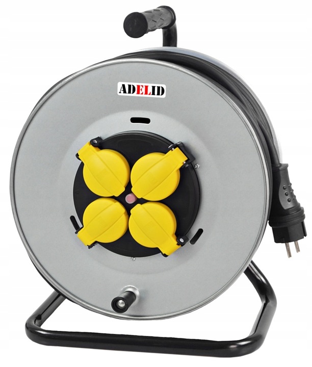 POLSKI PRZEDŁUŻACZ BĘBNOWY NA BĘBNIE ZWIJAK METALOWY 50M 3x2,5 H05VV-F