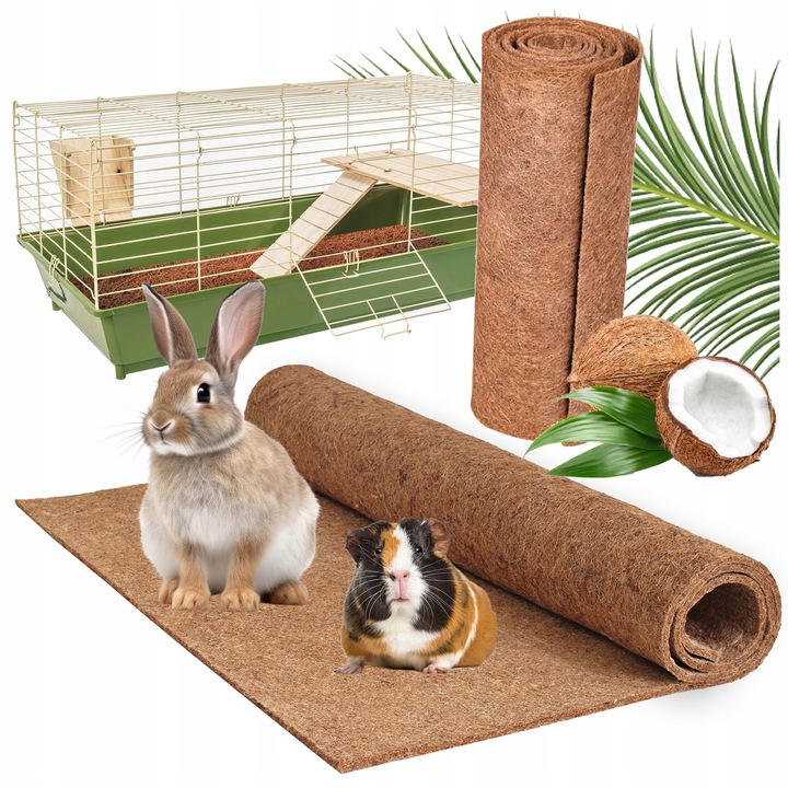 MATA KOKOSOWA PODŁOŻE JAK ŻWIREK DO KLATKA KOJEC DLA KRÓLIKA ŚWINKI XXL