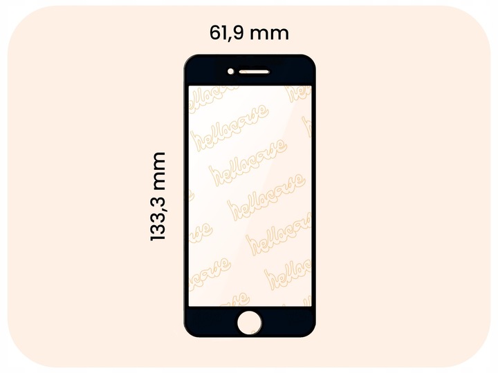 3-pak SZKŁO HARTOWANE DO iPhone SE 2020 / SE 2022 / 7 / 8 na cały ekran 9H