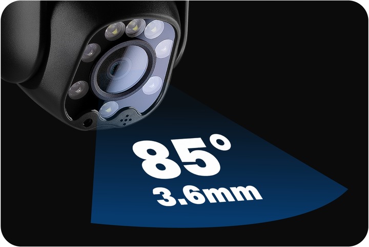 OBROTOWA KAMERA ZEWNĘTRZNA IP WIFI 3X ZOOM 5MPx 2K