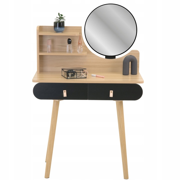 Toaletka z lustrem kosmetyczna skandynawska