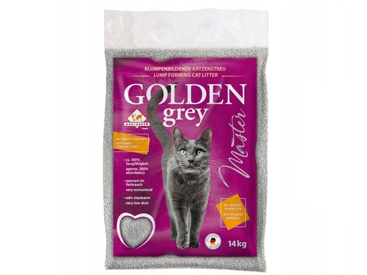Żwirek Golden Grey Master 14kg