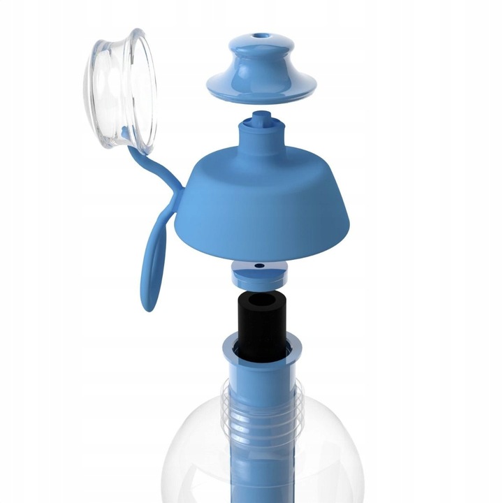 Butelka Filtrująca bidon Dafi 0,7l Niebieska z Dwoma Filtrami