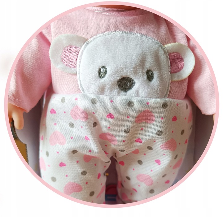 Lalka bobas jak żywa duża miękka interaktywna mówi ubranka pudełko prezent