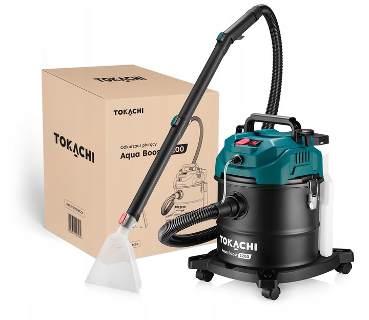 MOCNY ODKURZACZ PIORĄCY 4W1 WĄSKA SSAWKA DO PRANIA TAPICERKI DYWANÓW 2200