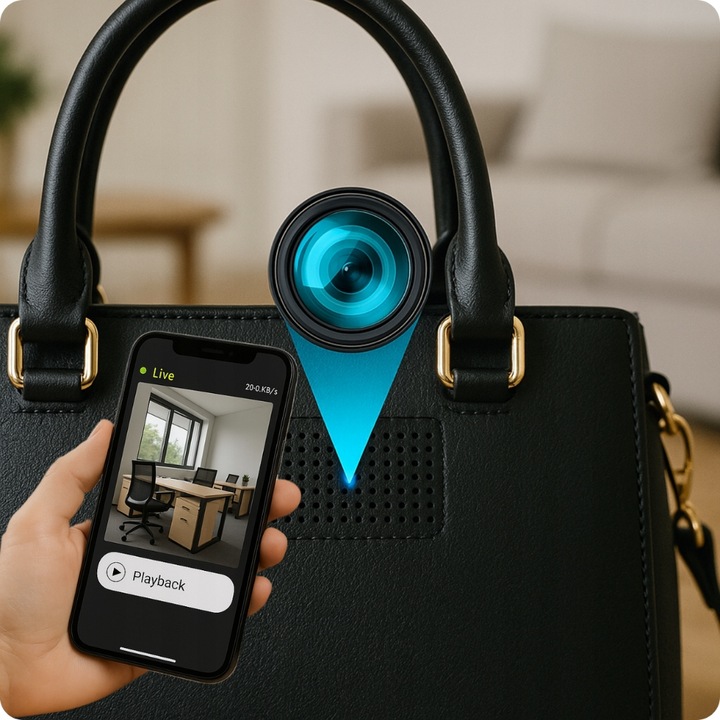 MINI KAMERA WIFI SZPIEGOWSKA UKRYTA ANDROID ZDALNY PODGLĄD CZUJNIK