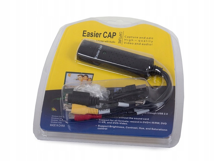 VIDEO GRABBER PRZEGRYWANIE KASET VHS KONWERTER URZĄDZENIE DO ZGRYWANIA