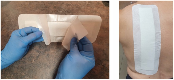 PLASTER Z OPATRUNKIEM STERYLNY NA RANY Z WKŁADEM CHŁONNYM 30x10cm 25szt