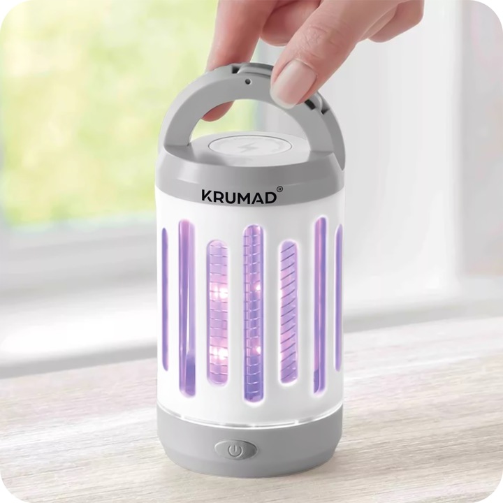 Lampa Owadobójcza UV 5W Na Muchy Komary Owady Osy Ćmy Pułapka