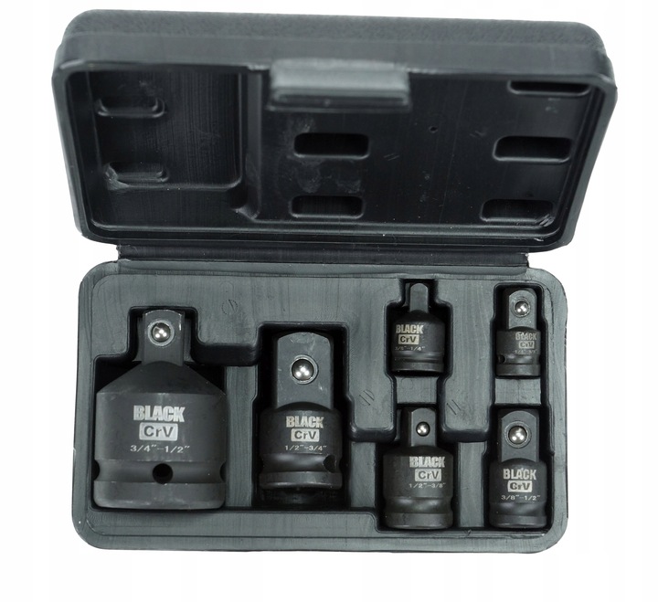 REDUKCJE ADAPTERY REDUKCYJNE 1/2 1/4 3/8 3/4 8szt BLACK